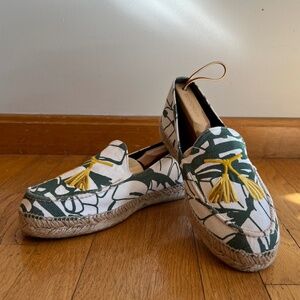 Stubbs & Wootton X Brooks Brothers Black Fleece Embroidered Canvas Espadrilles